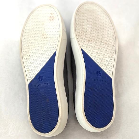 RETIRED Gray Rothy’s The Original Casual Slip On Knit Washable Sneakers Size 9 - Picture 9 of 16